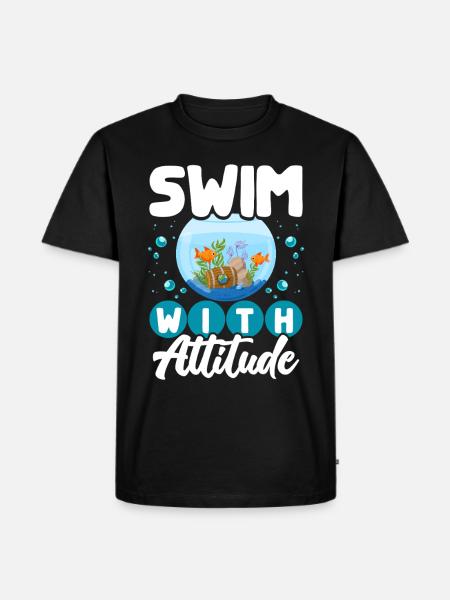 Aquarium Aquaristik - Männer Premium Bio T-Shirt - Schwarz