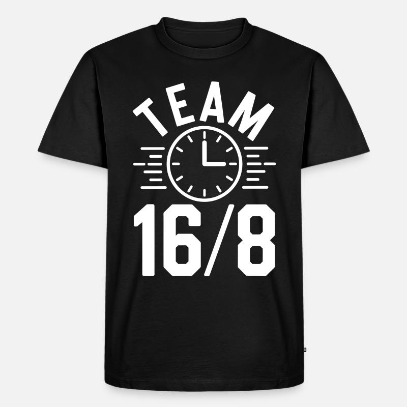 Jeûne intermittent Jeûne intermittent - T-shirt Premium bio Homme - noir