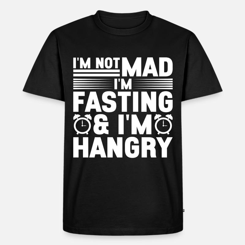 Intermittent fasting Intermittent fasting - Men's Premium Organic T-Shirt - black