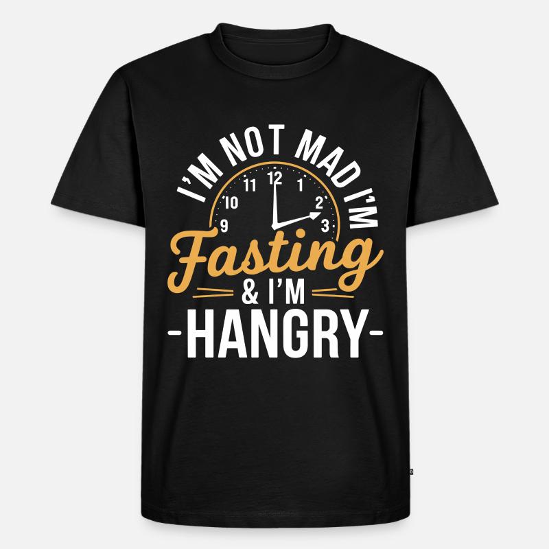 Intermittent fasting Intermittent fasting - Men's Premium Organic T-Shirt - black