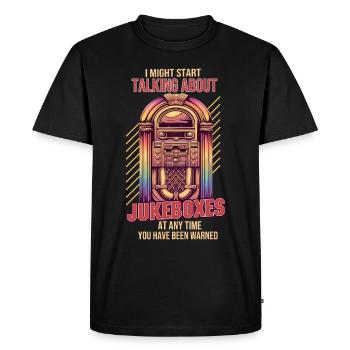 Collectionneurs de juke-box - T-shirt Premium bio Homme - noir - Devant - Nico (187cm)