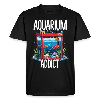Aquarium aquatique - T-shirt Premium bio Homme - noir - Devant - Nico (187cm)