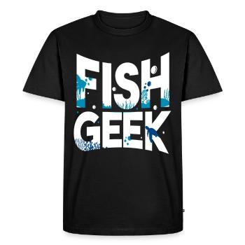 Aquarium aquatique - T-shirt Premium bio Homme - noir - Devant - Nico (187cm)