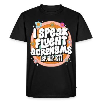 Psychologue scolaire - T-shirt Premium bio Homme - noir - Devant - Nico (187cm)