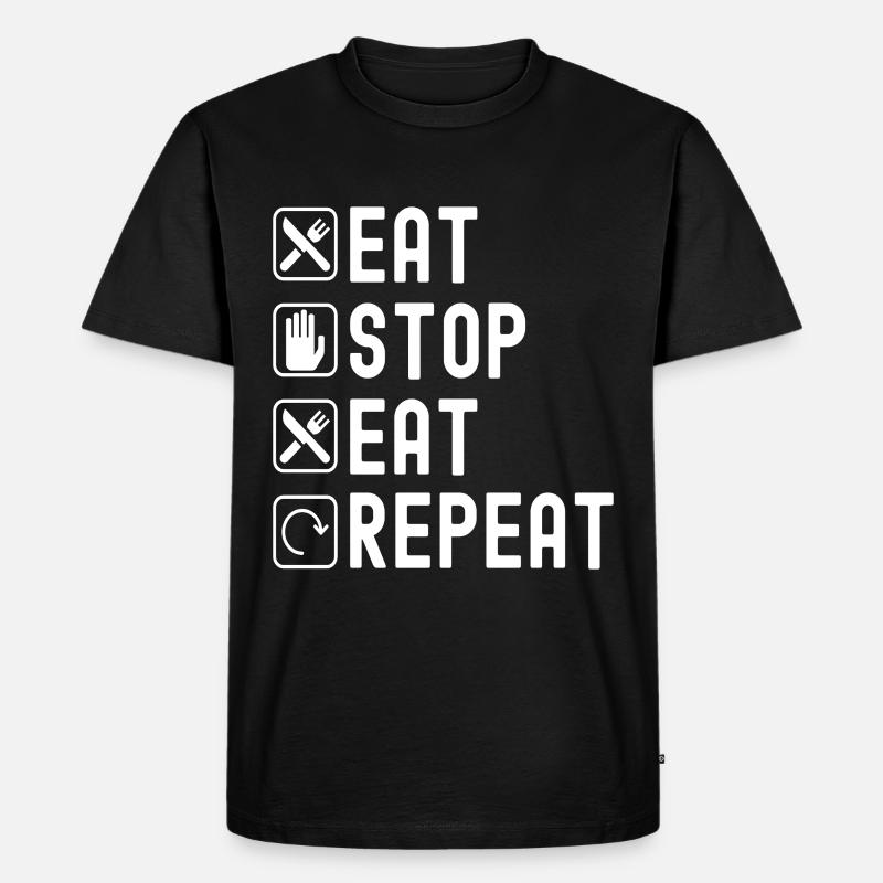 Intermittent fasting Intermittent fasting - Men's Premium Organic T-Shirt - black
