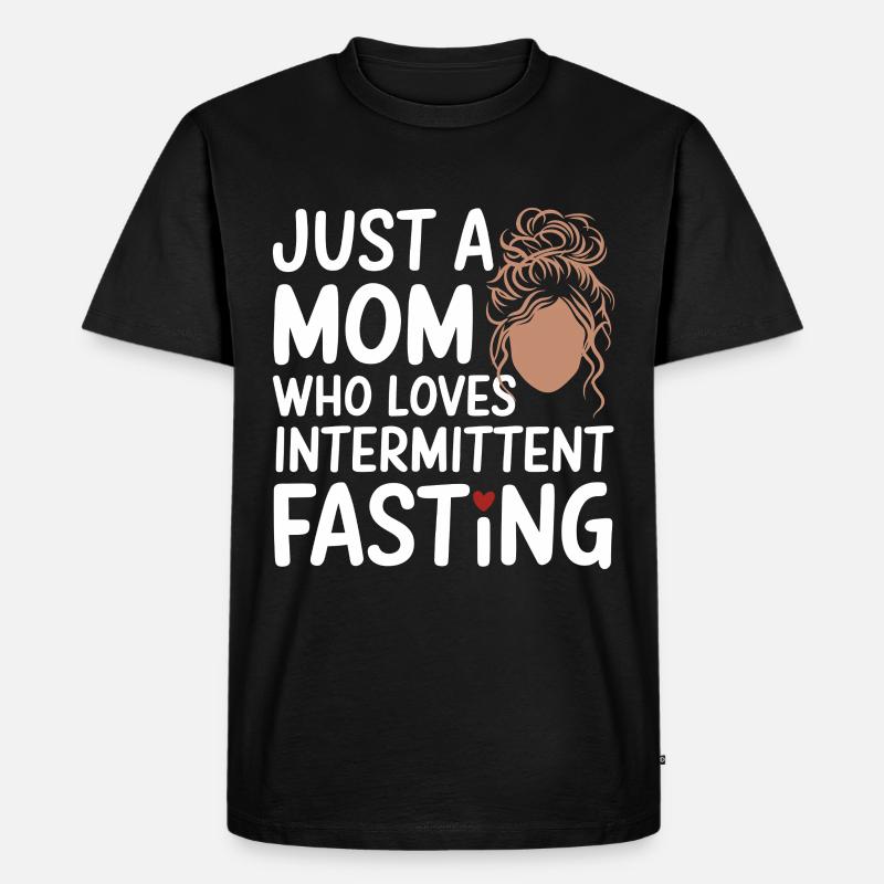 Intervallfasten Intermittierendes Fasten - Männer Premium Bio T-Shirt - Schwarz