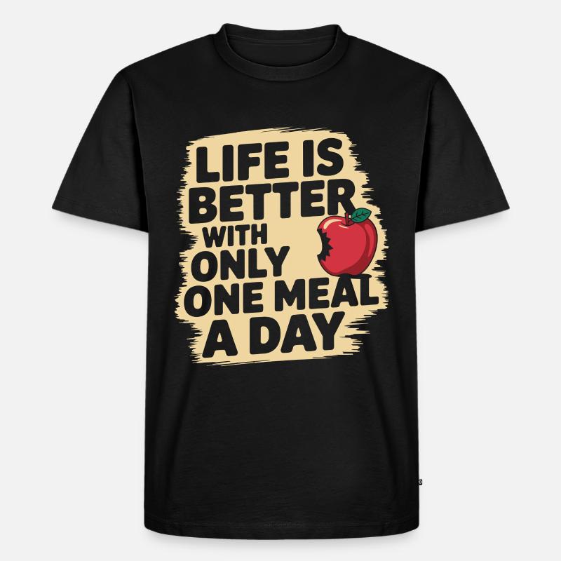 Intermittent fasting Intermittent fasting - Men's Premium Organic T-Shirt - black