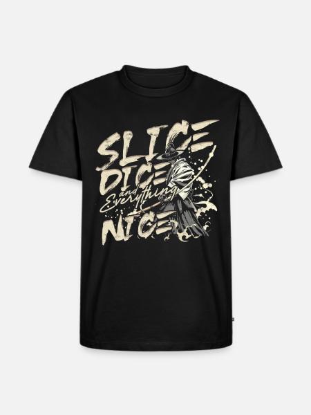 Kendo Japanische Kampfsportarten - Männer Premium Bio T-Shirt - Schwarz