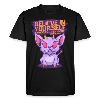 Cryptide de Chupacabra Cryptozoologie - T-shirt Premium bio Homme - noir - Devant - Nico (187cm)