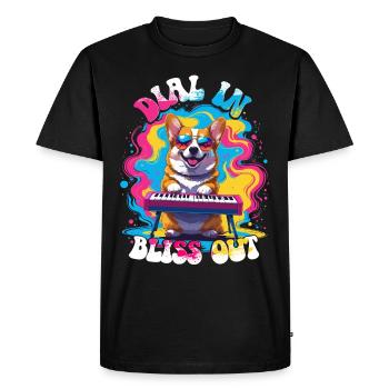 Synthesizer Synth Kick Drum DAW Dial In Bliss Out - Men's Premium Organic T-Shirt - black - Front - Nico (187cm)