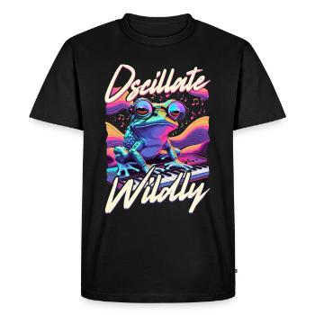 Synthesizer Synth Kick Drum DAW - Men's Premium Organic T-Shirt - black - Front - Nico (187cm)