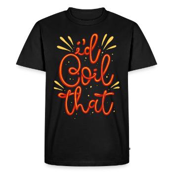 Audiovisual Technician AV Tech I'd Coil That - Men's Premium Organic T-Shirt - black - Front - Nico (187cm)
