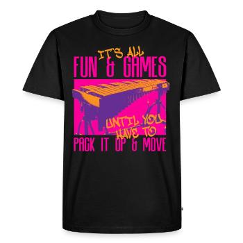 Vibraphone Marimba - T-shirt Premium bio Homme - noir - Devant - Nico (187cm)