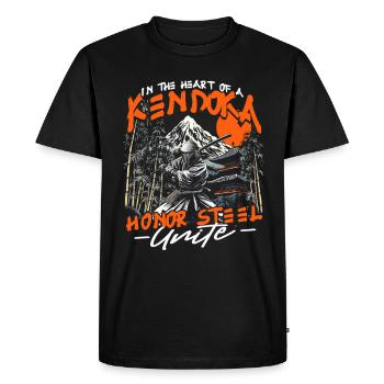 Kendo Arts Martiaux Japonais - T-shirt Premium bio Homme - noir - Devant - Nico (187cm)
