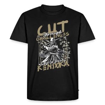 Kendo Arts Martiaux Japonais - T-shirt Premium bio Homme - noir - Devant - Nico (187cm)