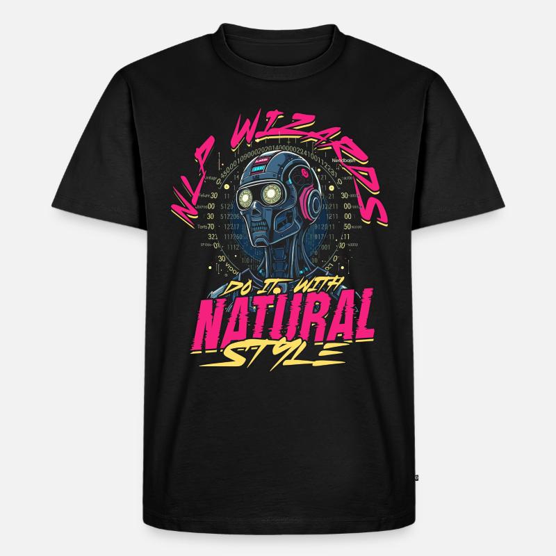 Computerlinguist - Männer Premium Bio T-Shirt - Schwarz