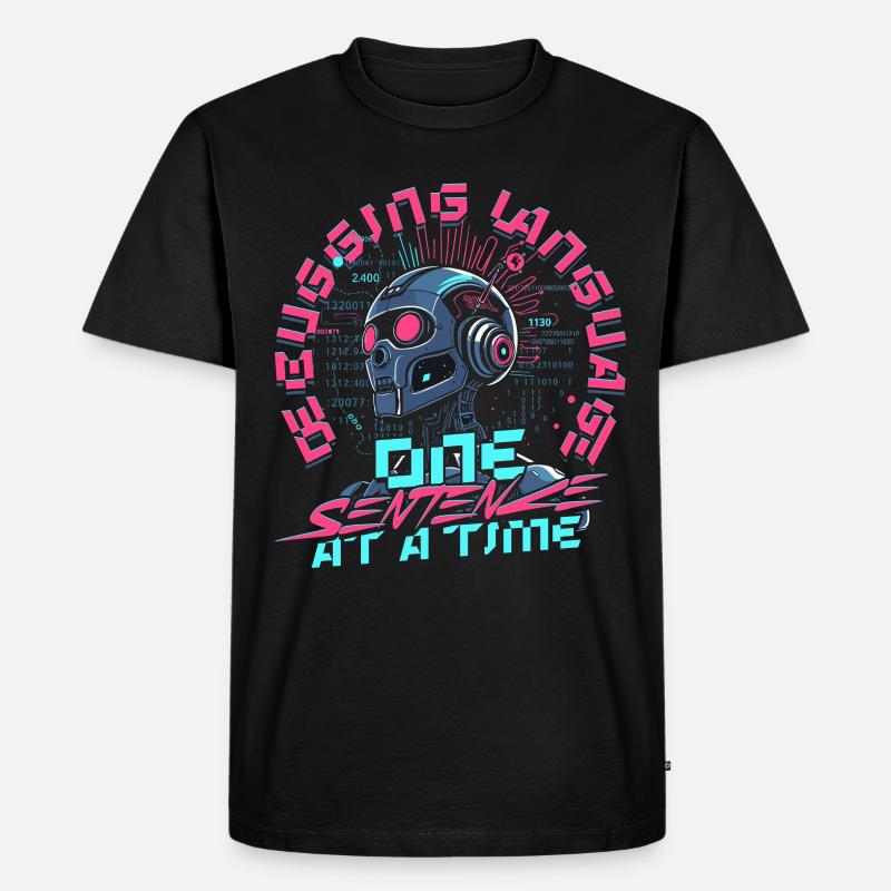 Computerlinguist - Männer Premium Bio T-Shirt - Schwarz