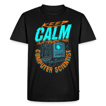 Keep Calm And Trust Theoretical Computer Scientist - Men's Premium Organic T-Shirt - black - Front - Nico (187cm)