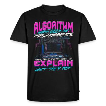 Informaticien théoricien - T-shirt Premium bio Homme - noir - Devant - Nico (187cm)