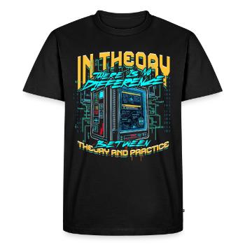 Informaticien théoricien - T-shirt Premium bio Homme - noir - Devant - Nico (187cm)