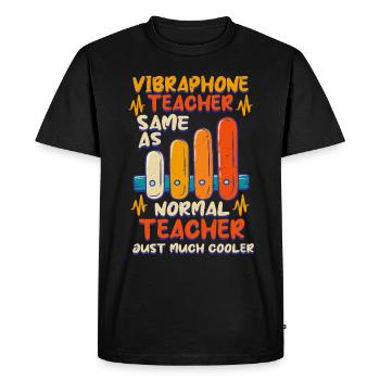 Vibraphon Marimba Vibraphone Teacher - Men's Premium Organic T-Shirt - black - Front - Nico (187cm)