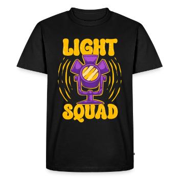 Lighting Technician Lighting Technician Light Squad - Men's Premium Organic T-Shirt - black - Front - Nico (187cm)