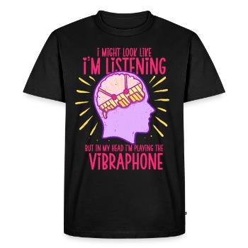 Vibraphone Marimba - T-shirt Premium bio Homme - noir - Devant - Nico (187cm)