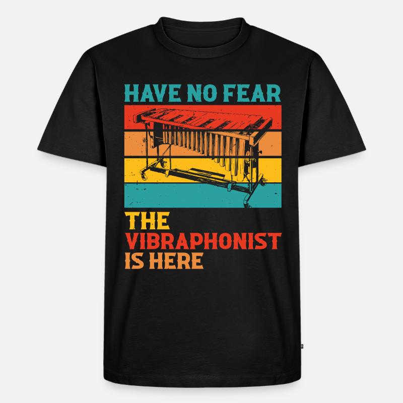Vibraphone, marimba, vibraphonist - Men's Premium Organic T-Shirt - black