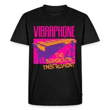 Vibraphon Vibraphone The Superior Instrument - Men's Premium Organic T-Shirt - black - Front - Nico (187cm)