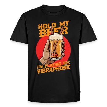 Vibraphone Marimba - T-shirt Premium bio Homme - noir - Devant - Nico (187cm)