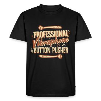 Vibraphon Professional Vibraphone Button Pusher - Men's Premium Organic T-Shirt - black - Front - Nico (187cm)
