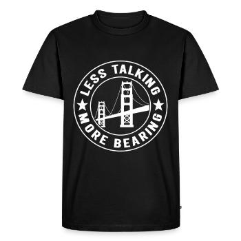 Ingénieur des ponts Construction de ponts - T-shirt Premium bio Homme - noir - Devant - Nico (187cm)