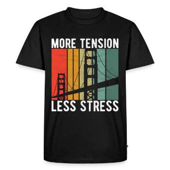 Ingénieur des ponts Construction de ponts - T-shirt Premium bio Homme - noir - Devant - Nico (187cm)