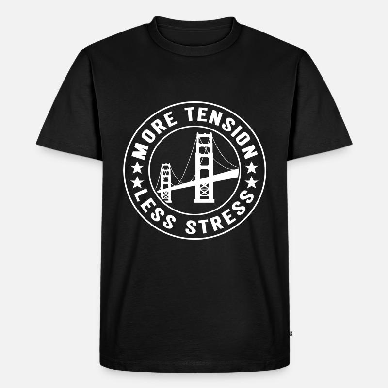 Bridge Engineer Bridge Construction - Men's Premium Organic T-Shirt - black