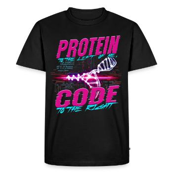 Bioinformatics Analyst - Men's Premium Organic T-Shirt - black - Front - Nico (187cm)