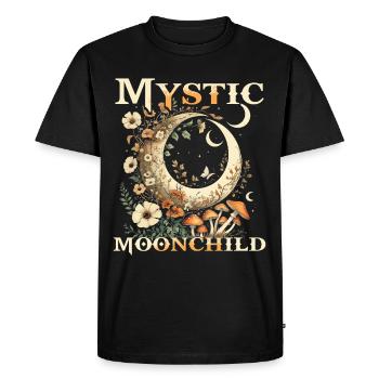 Fairycore Fairy Gothic Mystic Moonchild - Men's Premium Organic T-Shirt - black - Front - Nico (187cm)