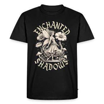 Fairycore Fairy Gothic Enchanted Shadows - Men's Premium Organic T-Shirt - black - Front - Nico (187cm)
