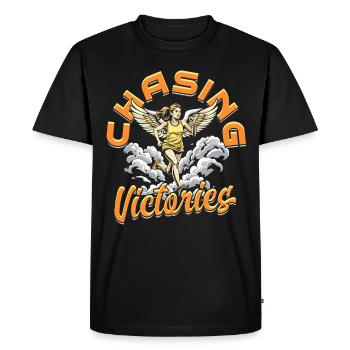 Marathon Marathon Runners Chasing Victories - Men's Premium Organic T-Shirt - black - Front - Nico (187cm)
