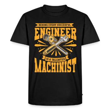 Cutting machine operator CNC router - Men's Premium Organic T-Shirt - black - Front - Nico (187cm)