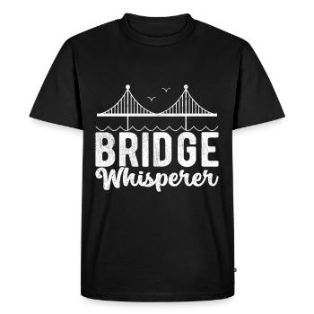 Bridge Engineer Bridge Construction - Men's Premium Organic T-Shirt - black - Front - Nico (187cm)