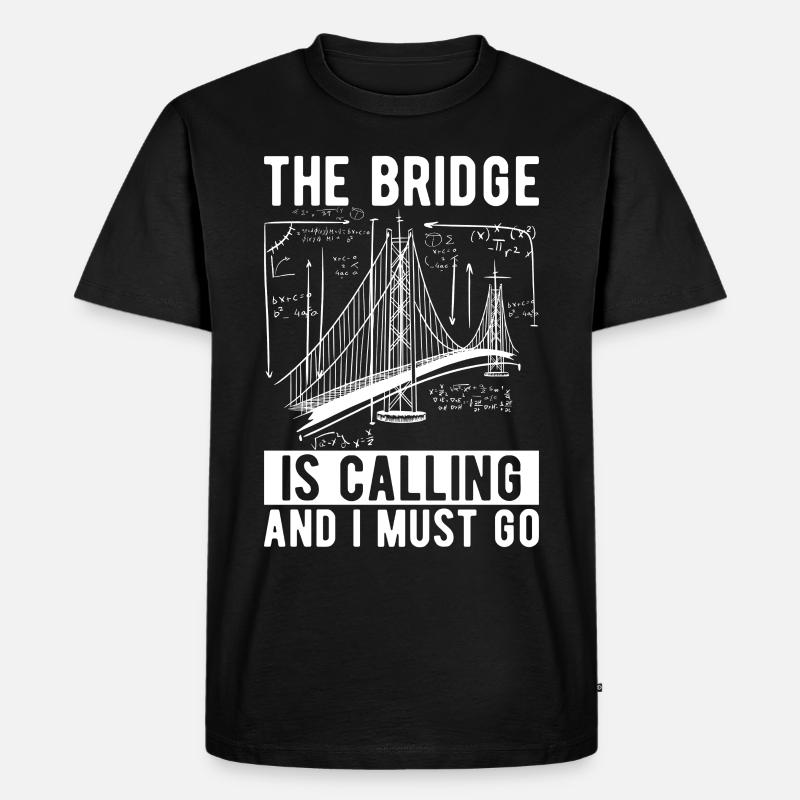 Bridge Engineer Bridge Construction - Men's Premium Organic T-Shirt - black