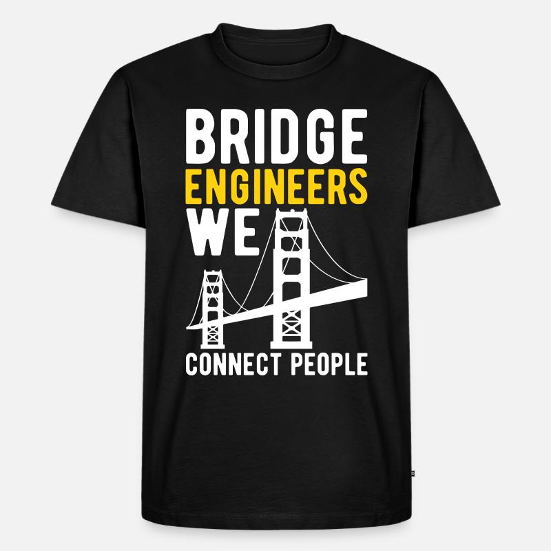 Bridge Engineer Bridge Construction - Men's Premium Organic T-Shirt - black