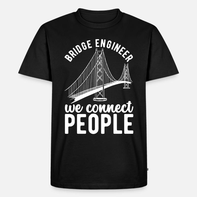 Bridge Engineer Bridge Construction - Men's Premium Organic T-Shirt - black