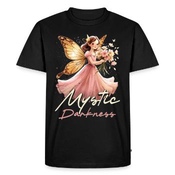 Fairycore Fairy Gothic Mystic Darkness - Men's Premium Organic T-Shirt - black - Front - Nico (187cm)