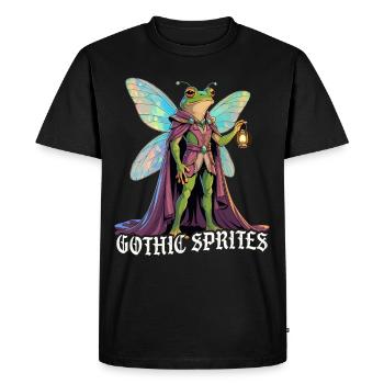 Fairycore Fairy Gothic - Men's Premium Organic T-Shirt - black - Front - Nico (187cm)
