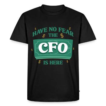 CFO Finanzvorstand Have No Fear The CFO Is Here - Men's Premium Organic T-Shirt - black - Front - Nico (187cm)