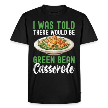 Green Bean Casserole - Men's Premium Organic T-Shirt - black - Front - Nico (187cm)