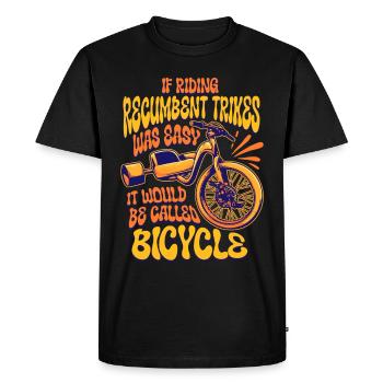 Recumbent Trike Recumbent Trike - Men's Premium Organic T-Shirt - black - Front - Nico (187cm)