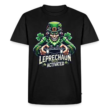 Saint-Patrick Leprechaun Fashion Enabled Gaming - T-shirt Premium bio Homme - noir - Devant - Nico (187cm)
