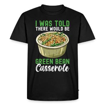 Green Bean Casserole - Men's Premium Organic T-Shirt - black - Front - Nico (187cm)